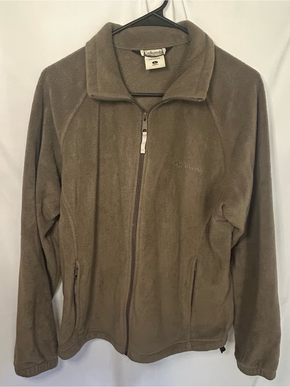 Columbia Sportswear Women's Large Green/Brown Fleece Jacket